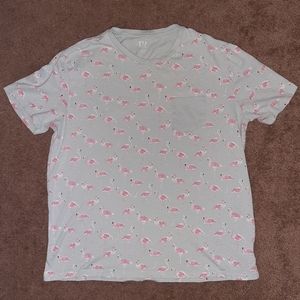 Gap men's flamingo t-shirt, size Large